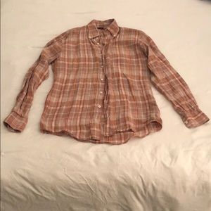 Mens Bergdorf Goodman linen shirt